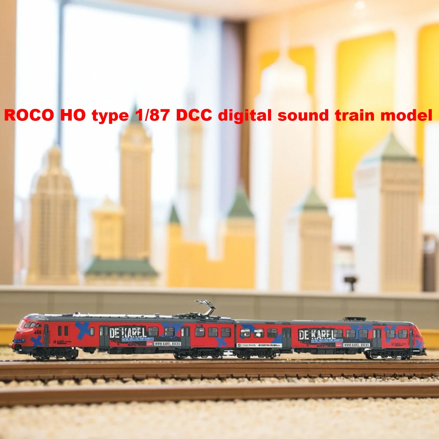 ROCO HO Type 1/87 Train Model 7710009 PLANV466 Intercity Train Digital Sound Effect Red Set DCC Train Model Toy Gift