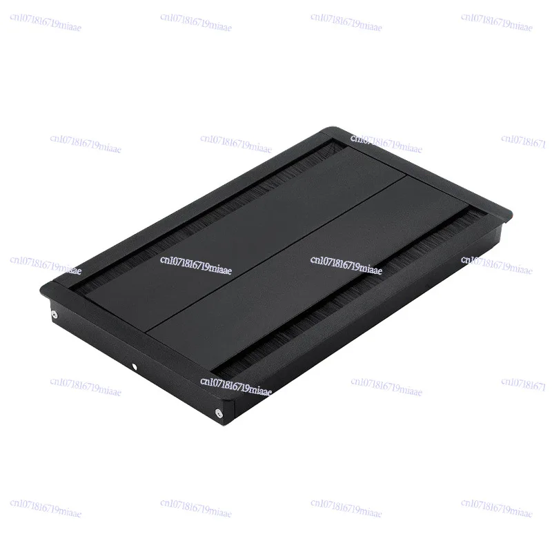 Aluminum alloy buffer threading box desk computer desk desktop line hole cover desktop  square line cover