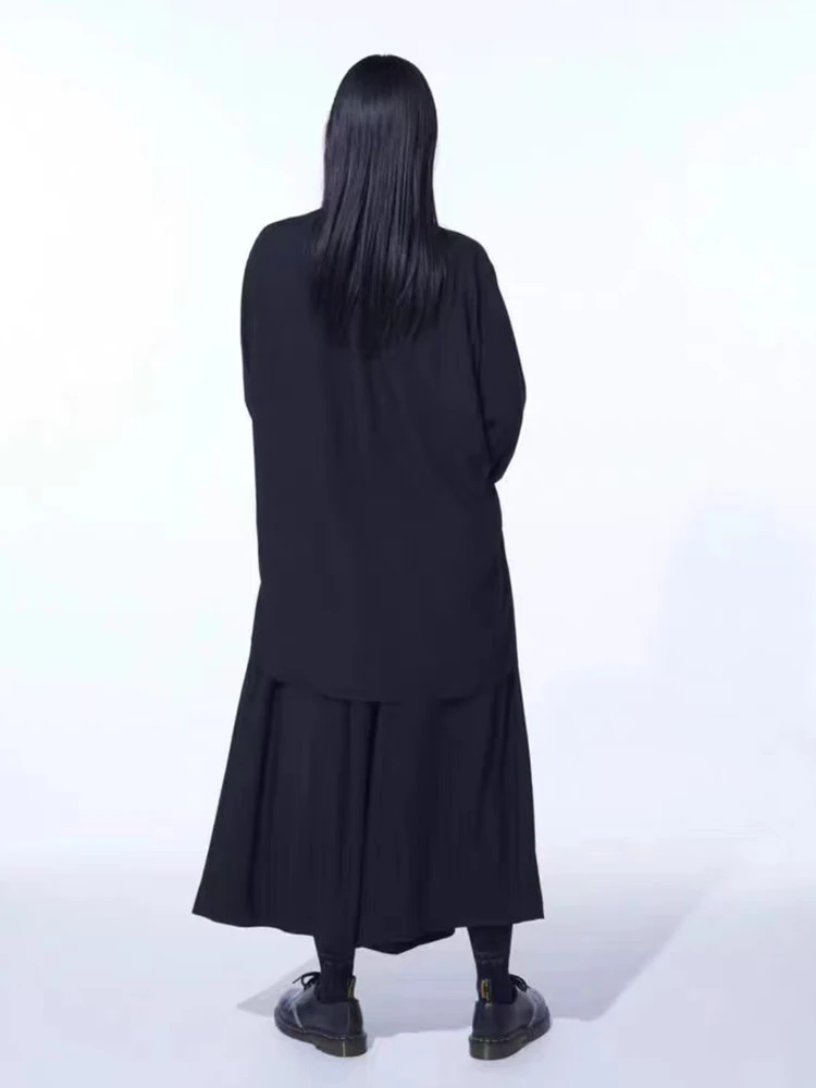 2025 Yamamoto-Style Pants Printed Skirt Pants Casual Loose Cool And Breathable Nine-Inch Wide-Leg Pants For Men And Women