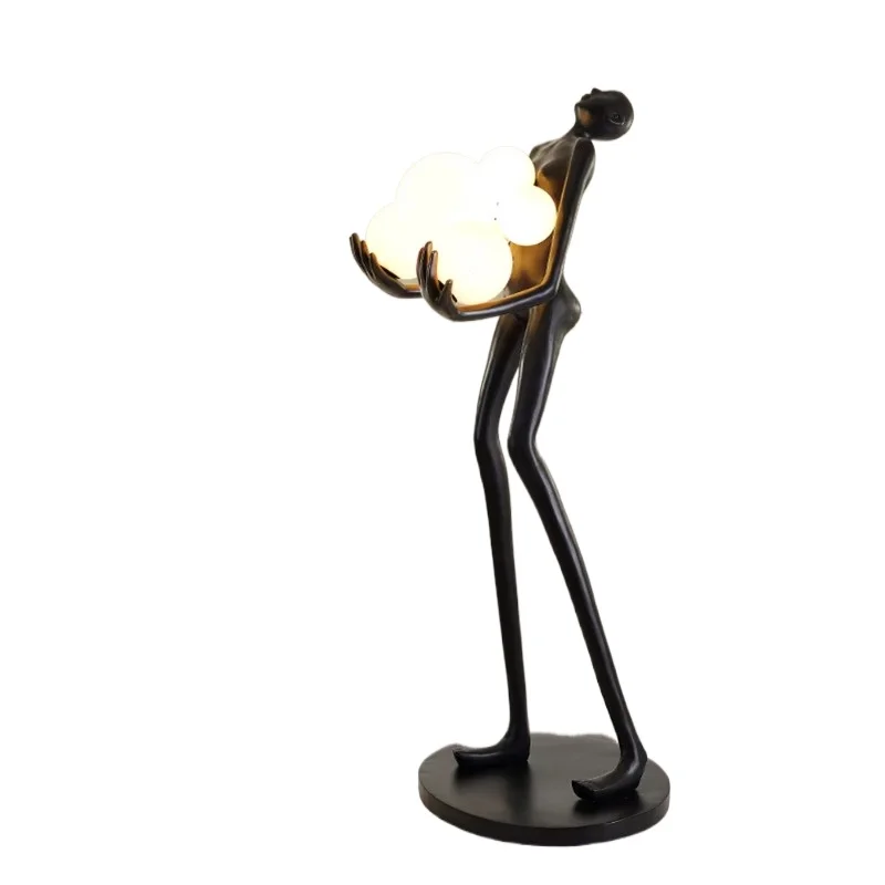 Nordic art sculpture human-shaped abstract designer Led hotel living room bedroom modern floor lamp