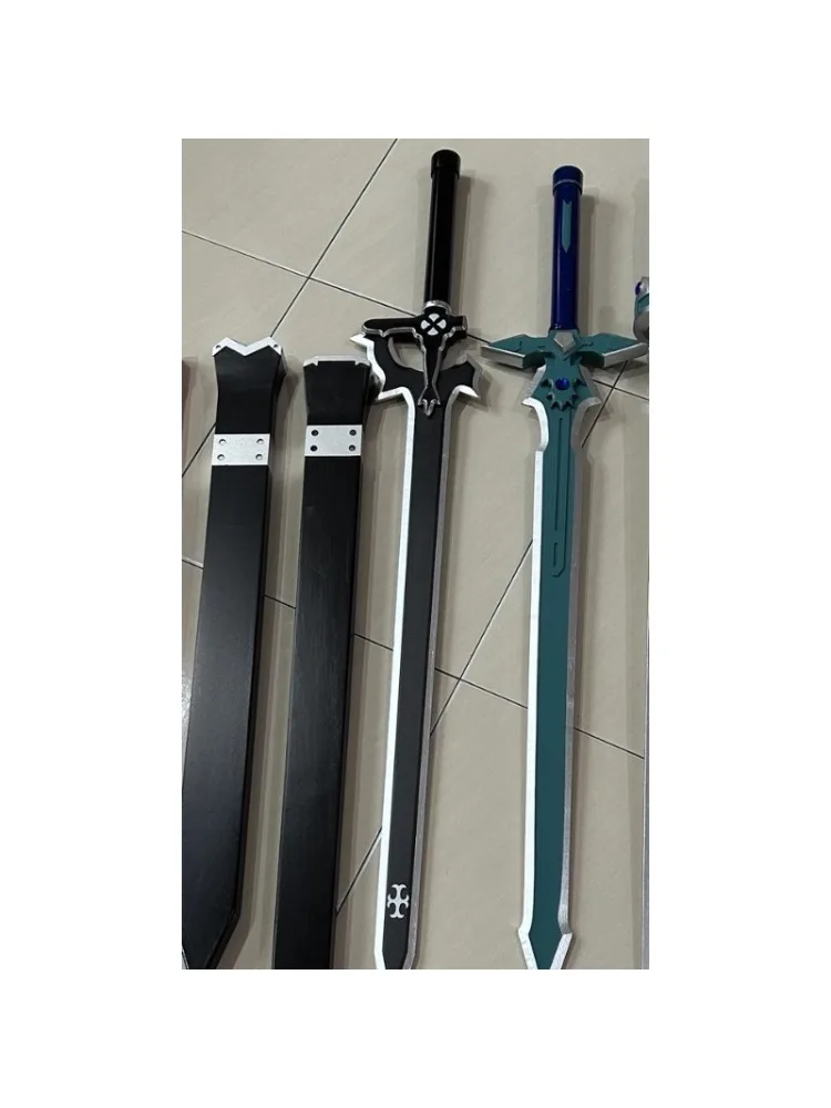106 cm Art Online SAO Asuna Houten Zwaard Kirigaya Kazuto Elucidator/Dark Repulser Cosplay Kostuum Partij Anime Show Prop - afbeelding 2