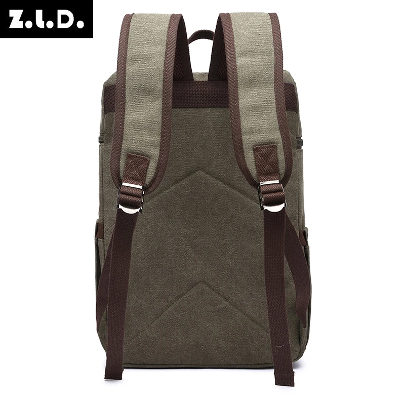 Imagem -03 - Estilo dos Homens Mochila Portátil Bolsa Masculino Forte Lona do Vintage Fbackpack para a Escola Meninos Meninas Bolsa de Viagem ao ar Livre Vintage Clássico Novo