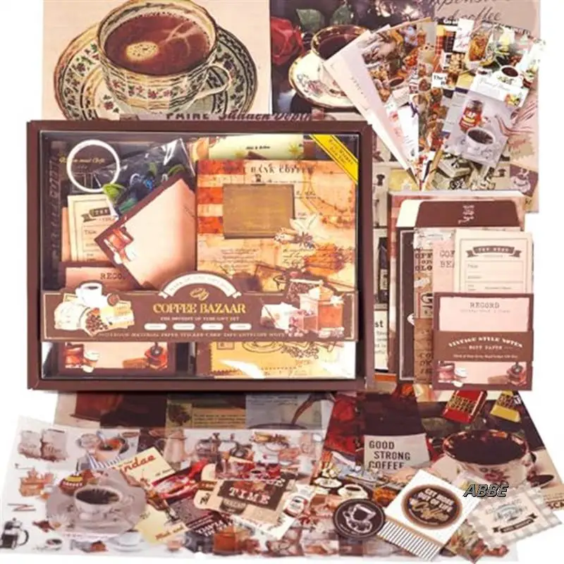 

Scrapbooking Kit, Vintage Collection, Perfect For Bullet-Scrapbooking Materials, Planner DIY Art Crafts