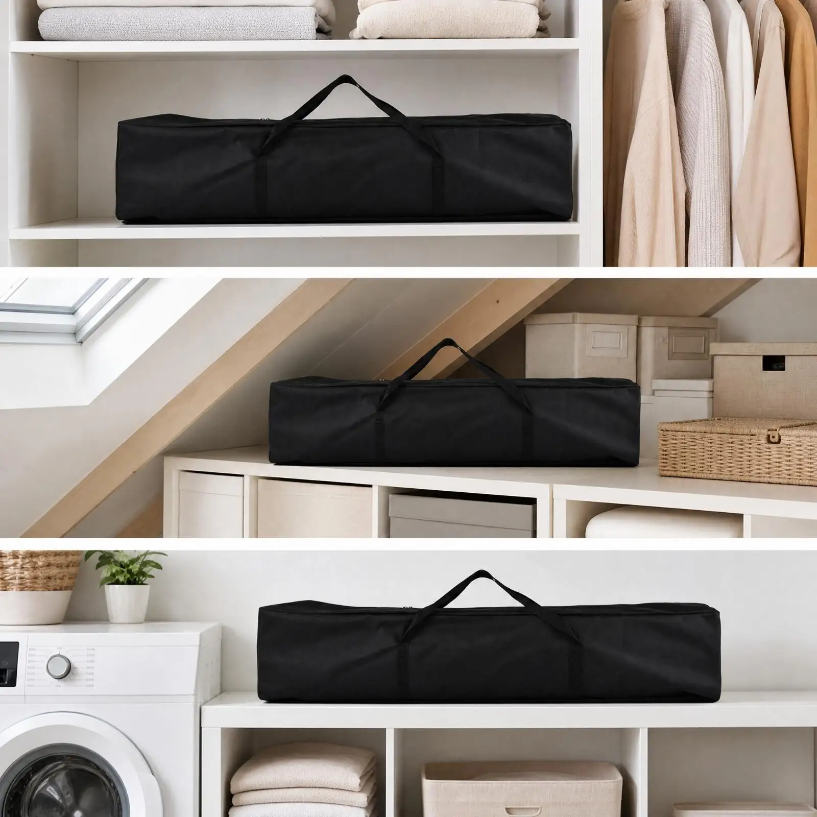 Oxford Cloth Storage Bag Dust-Resistant Storage Tote with Zippers and Carrying Handles Customizable for Moving, Transport
