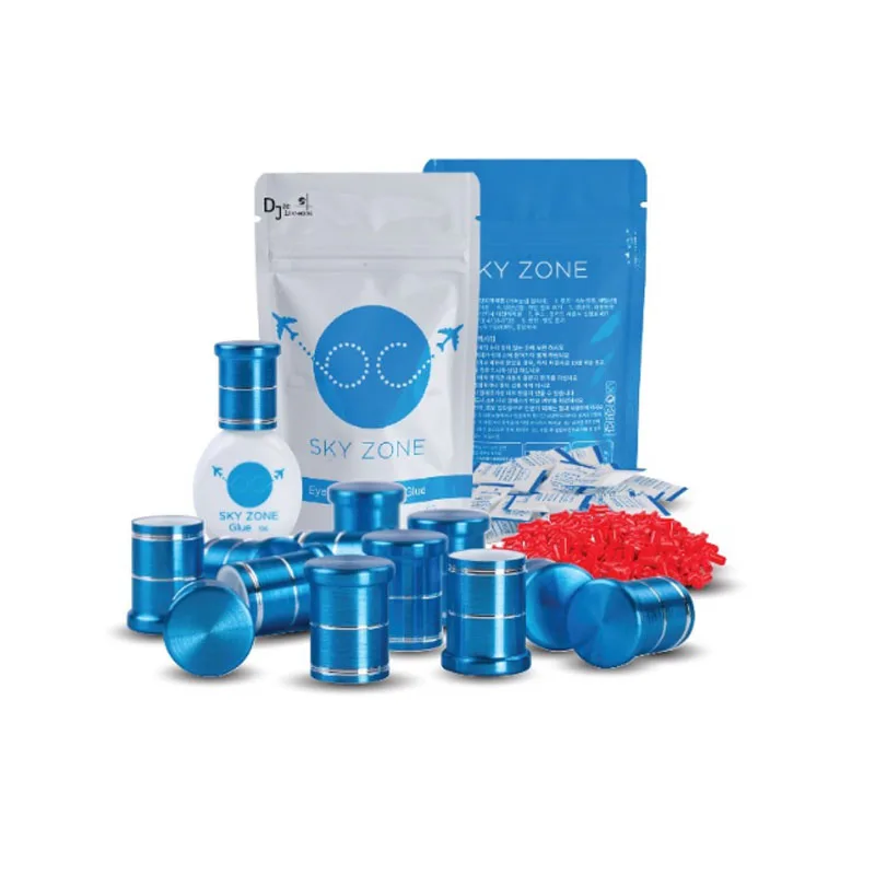 1 Bottle SKY ZONE Glue For Eyelash False Extensions Adhesive 5g Makeup Beauty Health Tools Korea With Sealed Bags Lash Lava