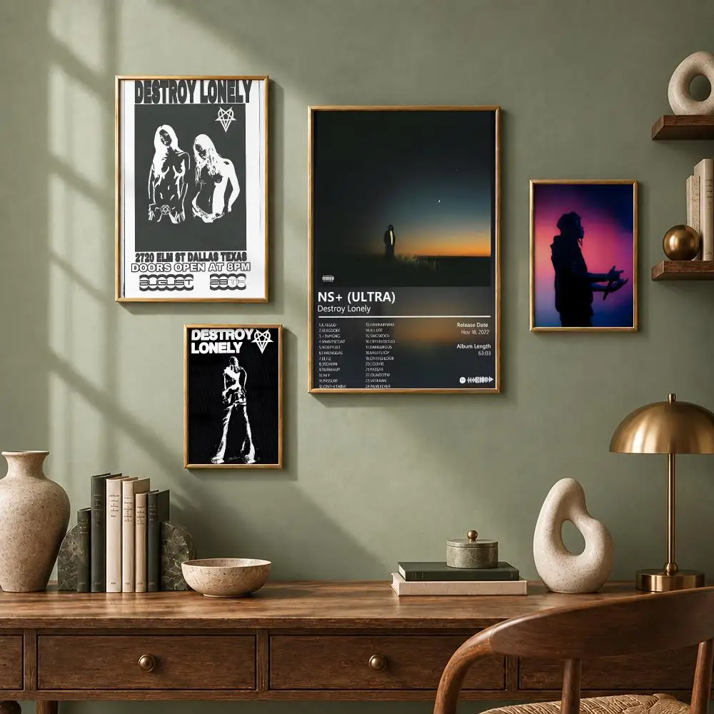 Trending Rapper D-Destroy LonelyS Poster HD Self-Adhesive No Residue After Removal Ideal for All Kinds of Wall Decor