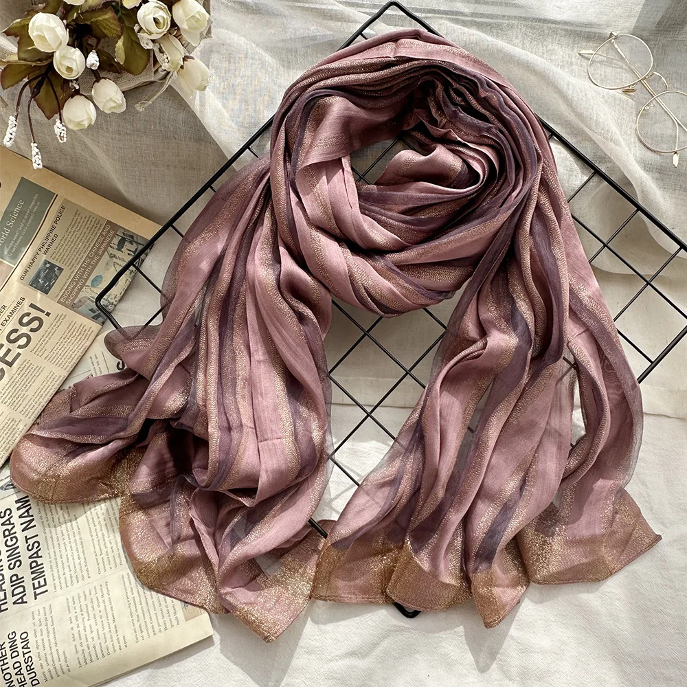 

200*80cm New Spring Summer Thin Scarf Women's Hijab Vertical Elegant Shawl Muslim Turbans for Women Islam Ropa Africana Mujer