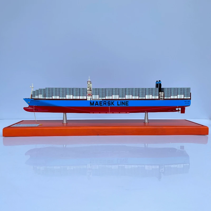

Finished Shipping Container Ship Model 62cm Ocean Freight Simulation Alloy Model Ornaments Ship Memorial Collection Boat Gift