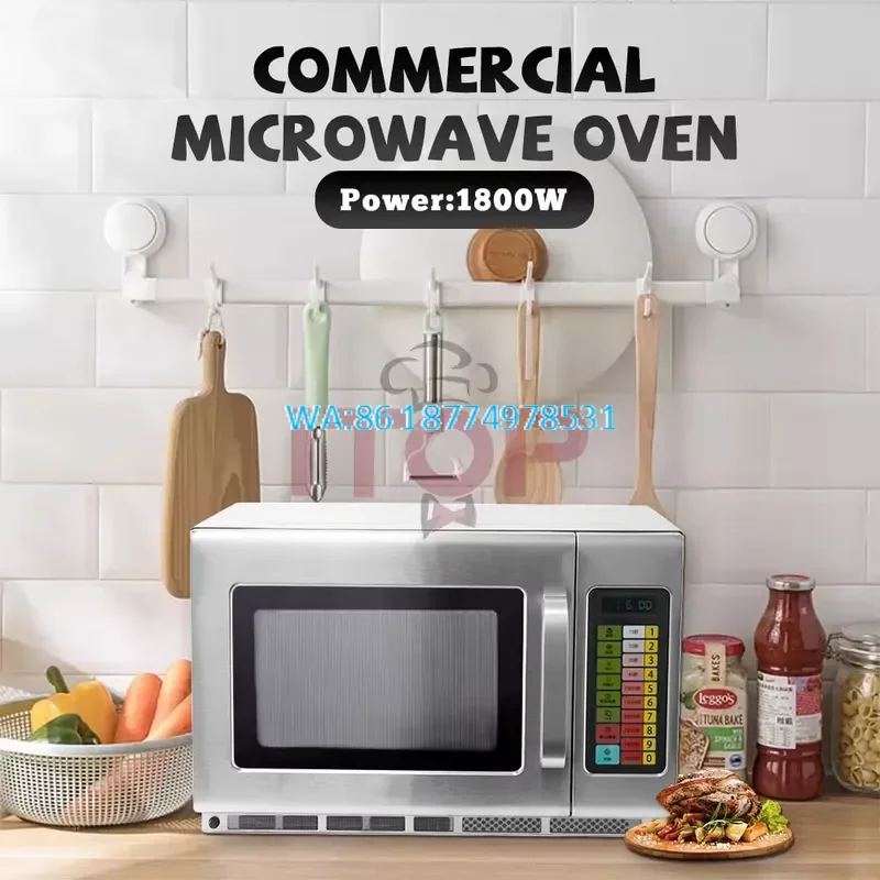 Wmwmnu for 34L Top Quality Touch Control Hotel 1800W Quick Defrost Turntable Digital Microwave Oven