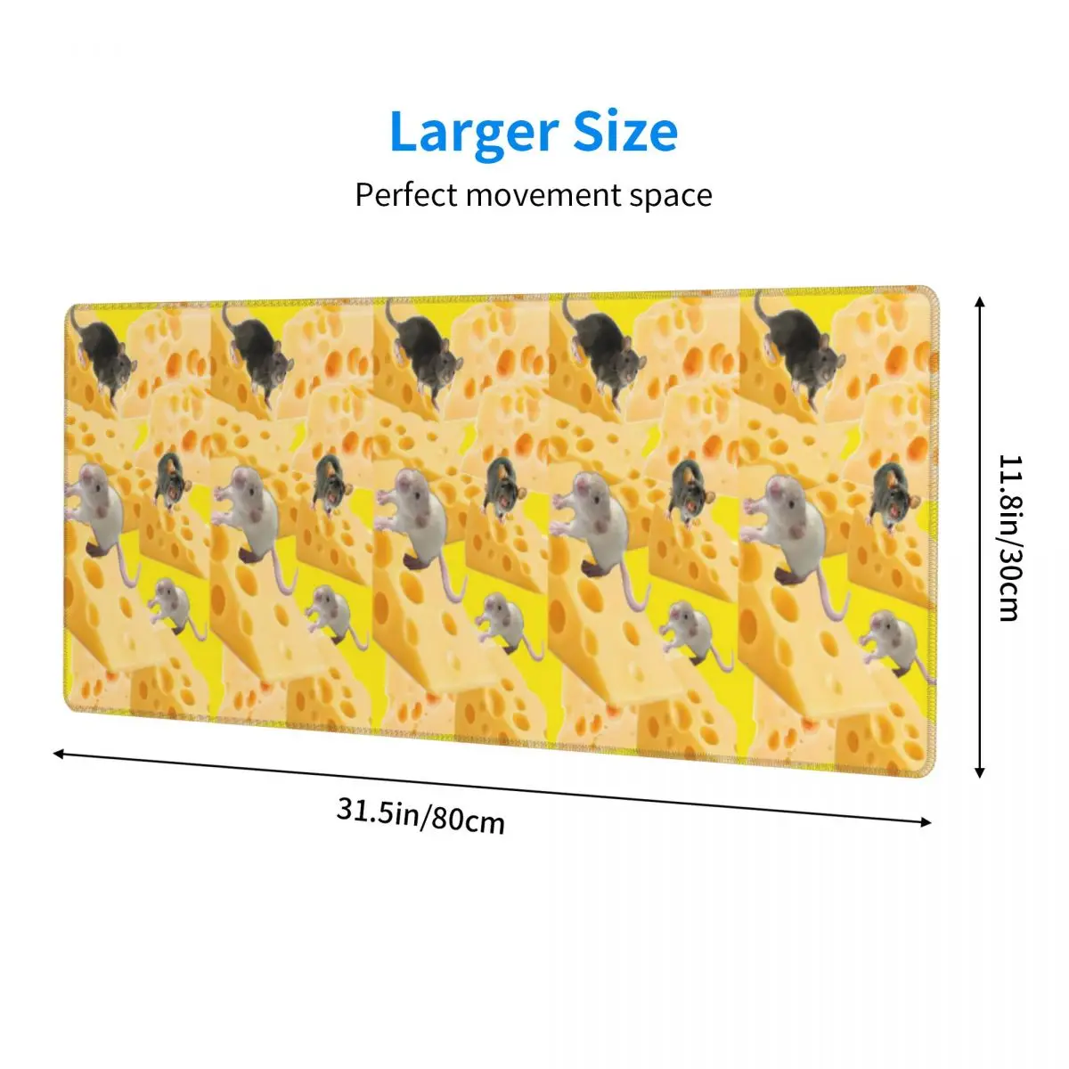Large Mouse Pad Rats Mouse Animal Cheese Gamer PC Laptop Mats Keyboard Carpet Computer Gaming Office Accessories Desk Mat