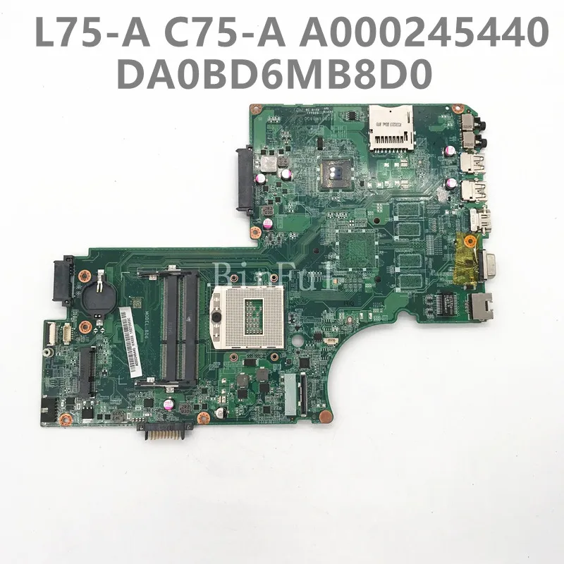 

Mainboard For Toshiba Satellite S70 S75 Notebook Laptop Motherboard A000245440 DA0BD6MB8D0 SR17E DDR3 100% Full Tested