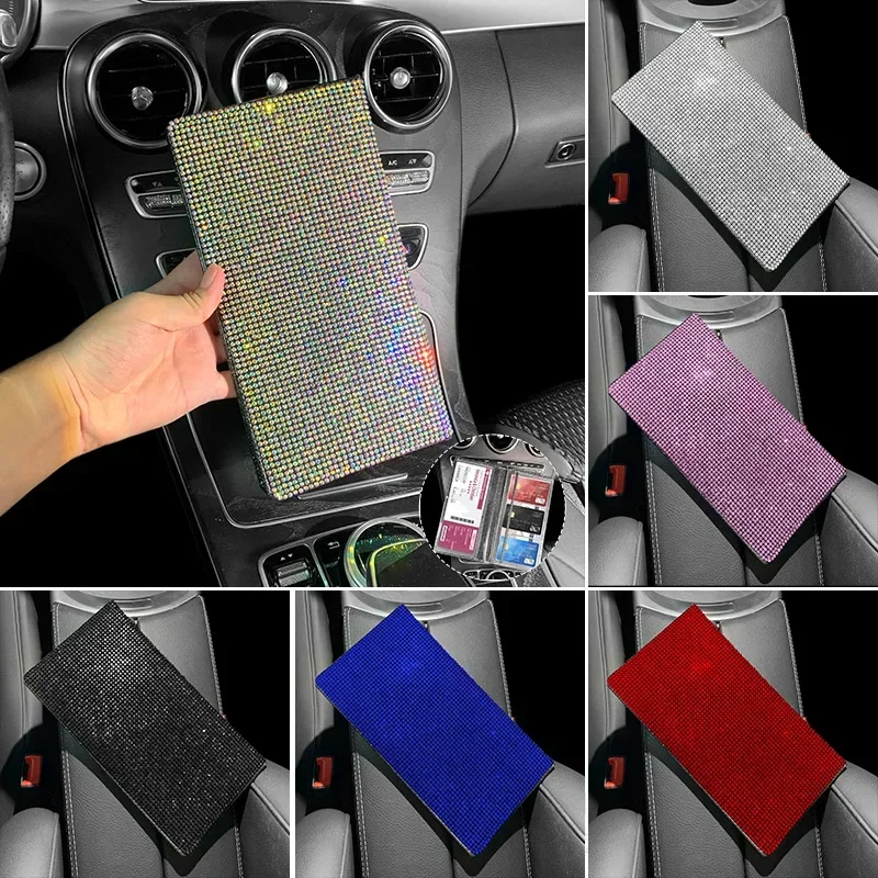 Ultra-thin Diamond Crystal Car Driver License Holder Driving License Case ID Bag Cover Auto Driving Documents Folder Wallet