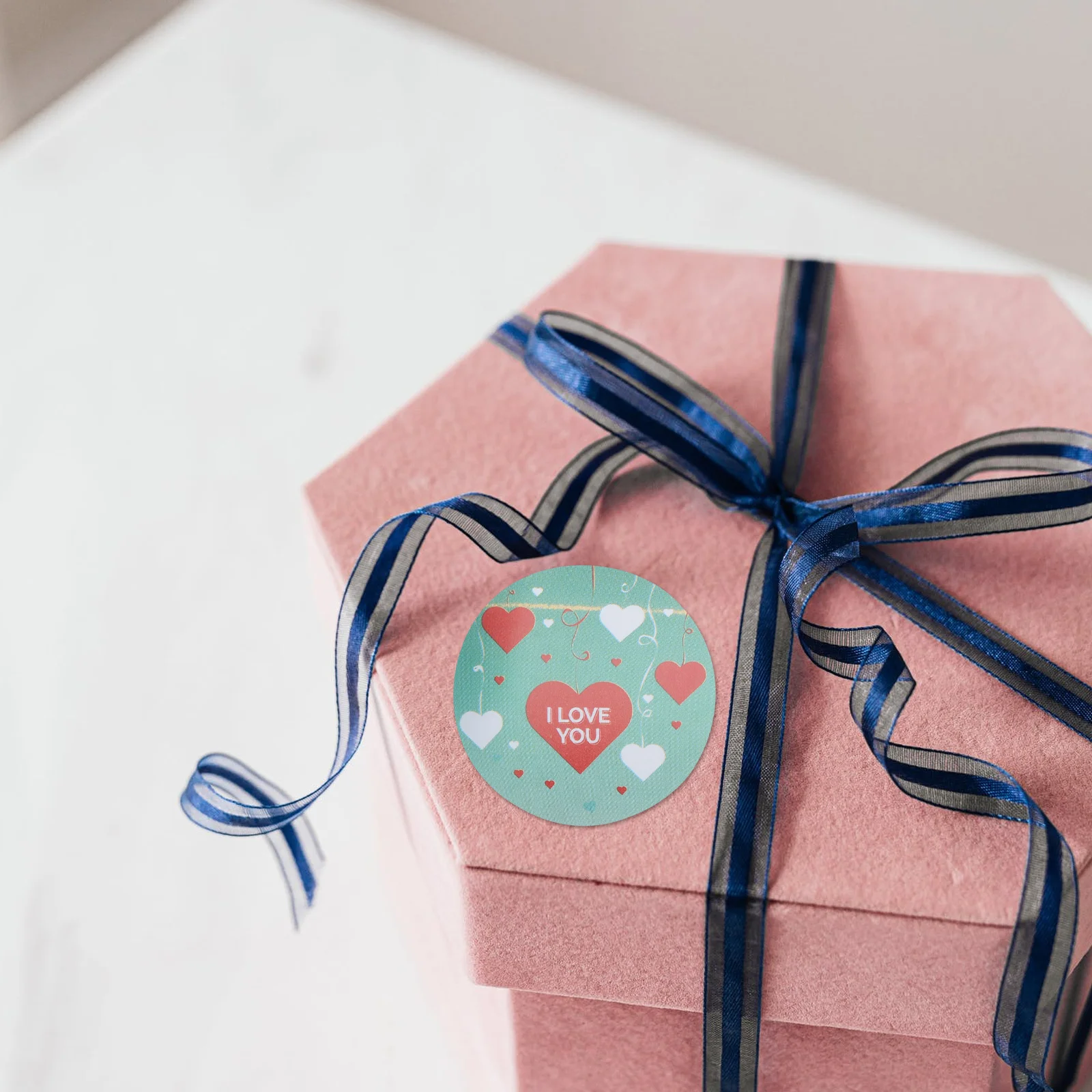 

2 Rolls Valentine's Day Sealing Stickers Decorative I Love You Gift Labels Romantic Stickers for Decoration Sealing Sticker