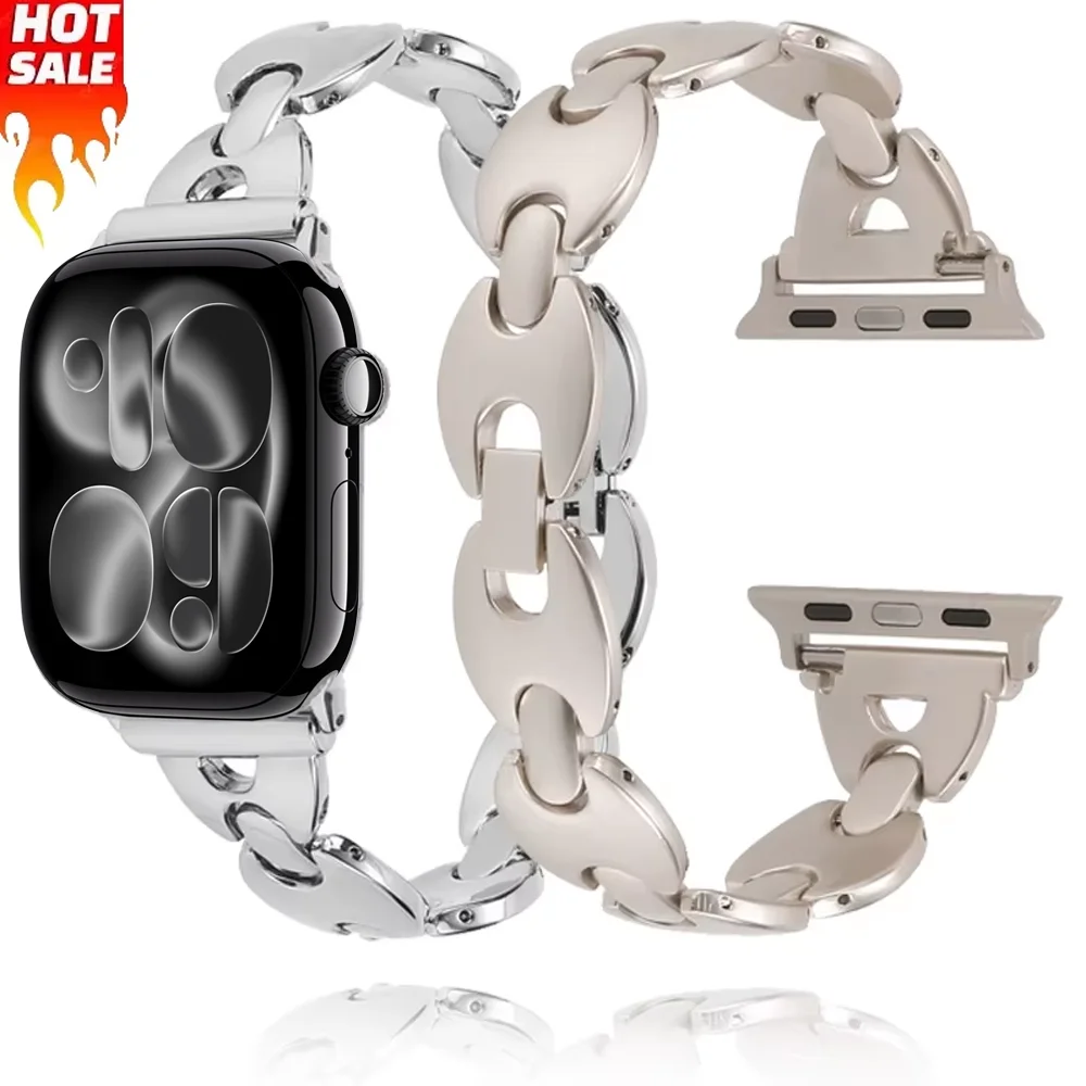 Metal stainless steel strap For Apple watch Ultra 49mm 11 10 9 8 7 46mm42mm 45mm 41mm bracelet wristband iwatch 6 5 4 SE 44/40mm