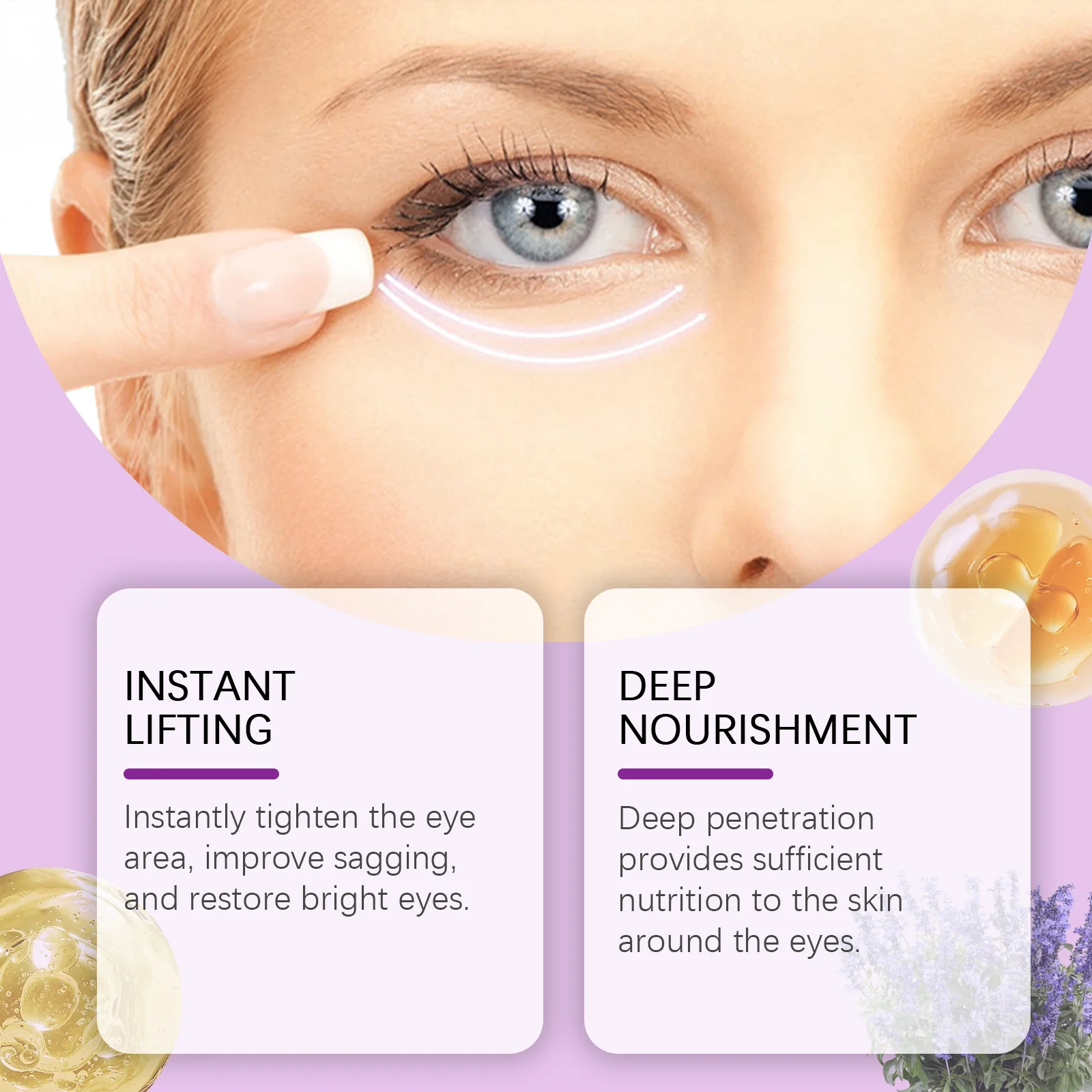 الحلزون كريم عين مضيئة ترطيب تخفيف تعب العين تغذي المنطقة ضد أكياس الانتفاخ هيدرات يشد مكافحة الشيخوخة الجلد C