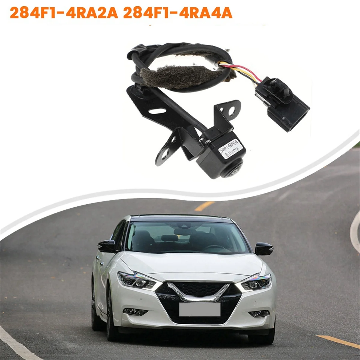 Car Front View Camera Assembly 284F1-4RA1A for Nissan Maxima 2016-2018 Park Assist Front Camera 284F14RA4A 284F14RA1A