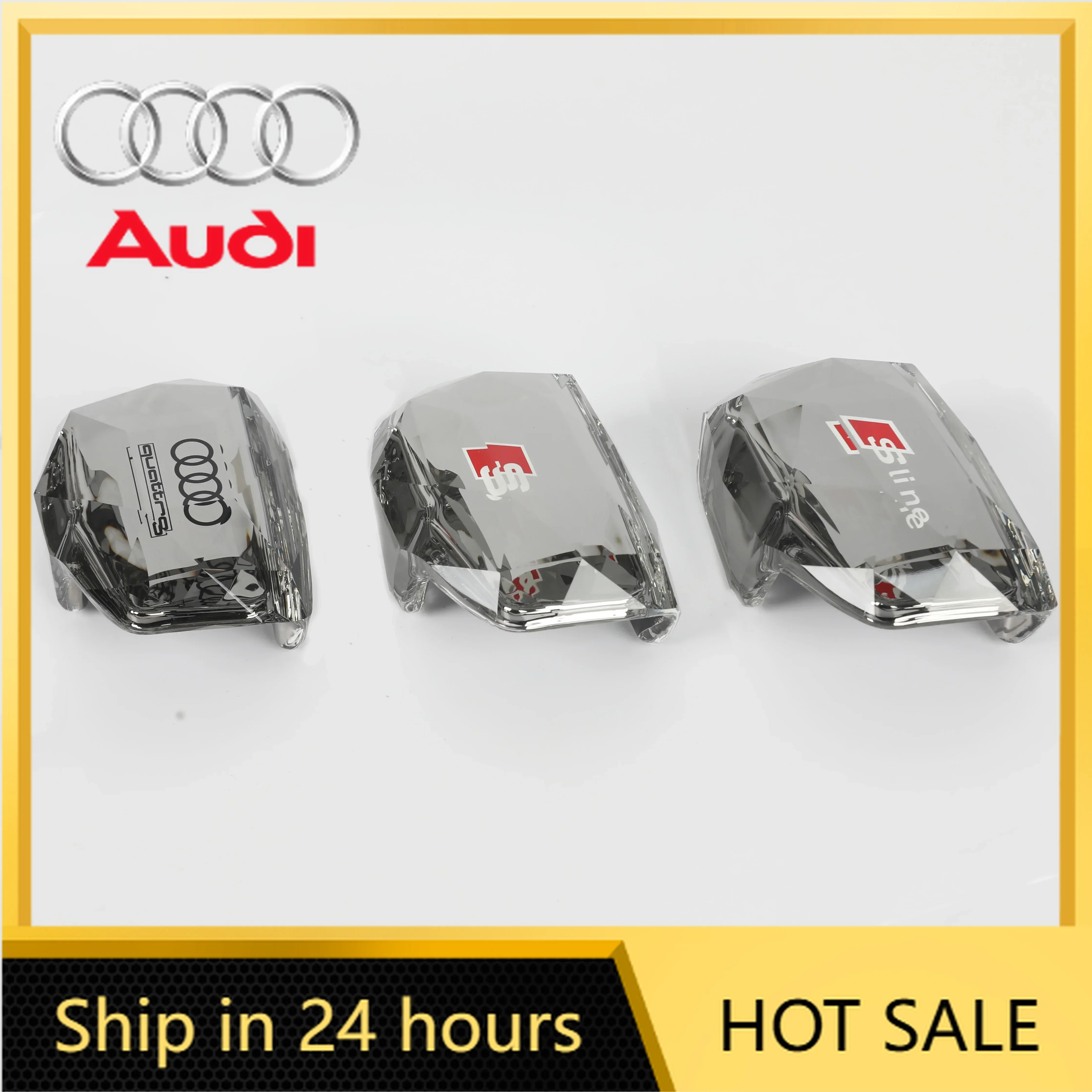 

2026 Hot For Audi Right Drive RHD Crystal Gear Shift Knob Cover for Audi S4 S5 Q7 A4 Q5 RS4 RS5 A5 Gear Lever Handle