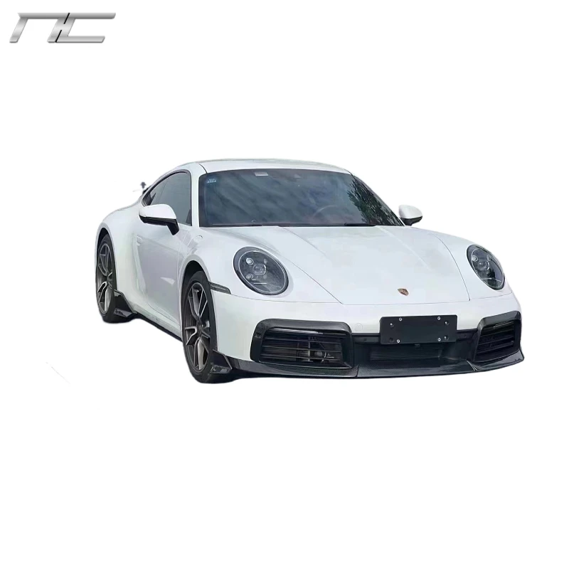 992 Upgrade Barbus Style Body Kit Dry Carbon Fiber Front Lip Front Tuyere Rear Lip Side Skirt Spoiler Wing For PORSCHE 911 992