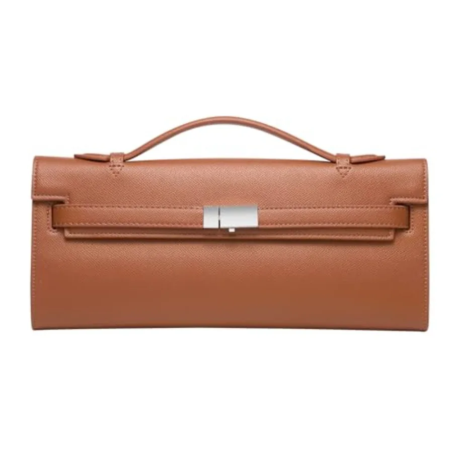 CHUNLI PU Leather Clutch Purses for Women Trendy Ladies Top Handle Bag for Evening Work Business Daily Use