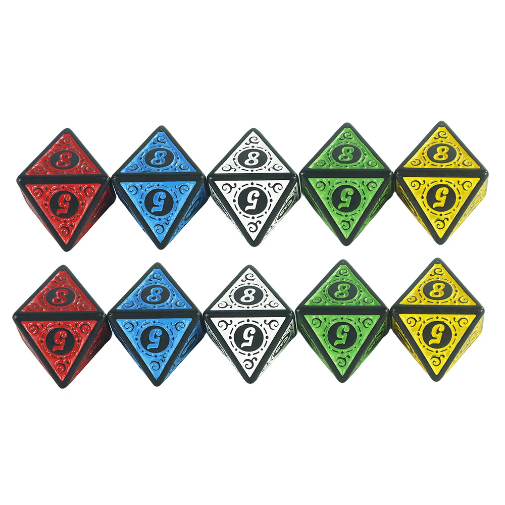 

D8 Dice 10PCS Dice Game Education Accessories Toy and Gift