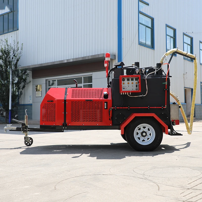 Asphalt Pavement Crack Sealing Machine FGF-350 15.5KW Engine Driven Pump High Efficiency For Road Construction Maintenance
