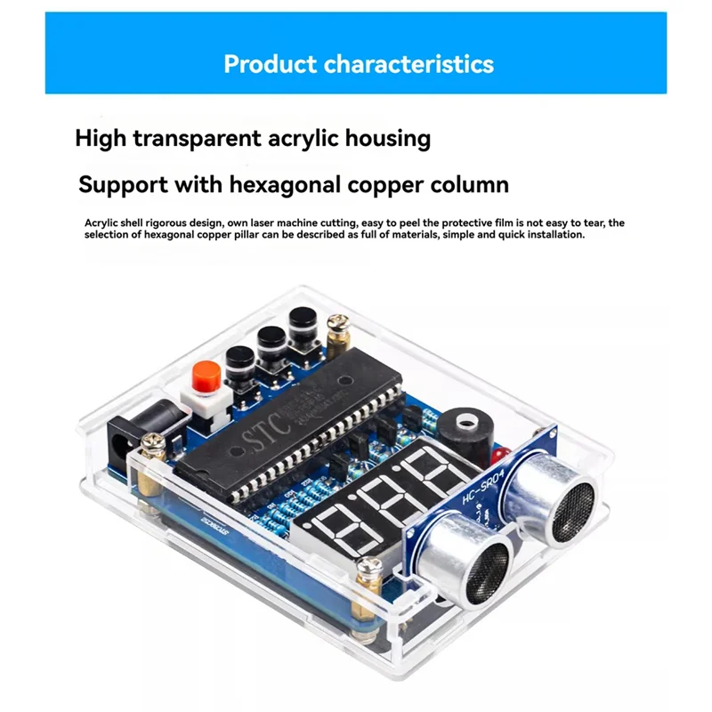 SQPP-ультразвуковой комплект сигнализации дальности DIY электронный сварочный комплект дизайн обратной сигнализации DIY комплект модуль ультразвукового датчика