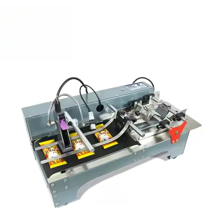 Draagbare Mini Tij Inkjet Printer Automatische Desktop Paging Machine voor Plastic Kartonnen Zakken