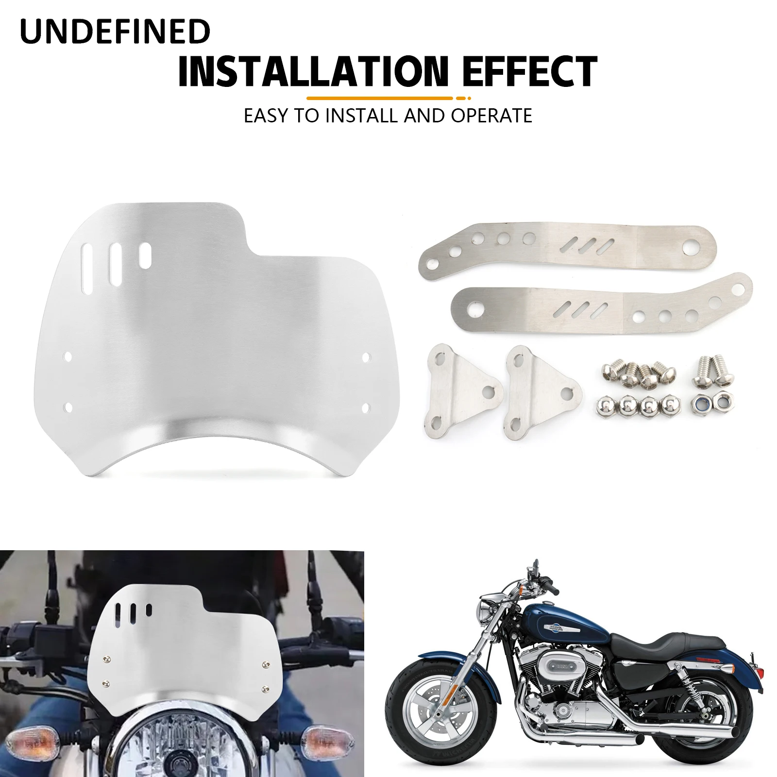 For RoyalEnfield Royal Enfield Meteor 350 Motorcycle Accessories Retro Windscreen Windshield Wind Screen Deflector Cover Guard