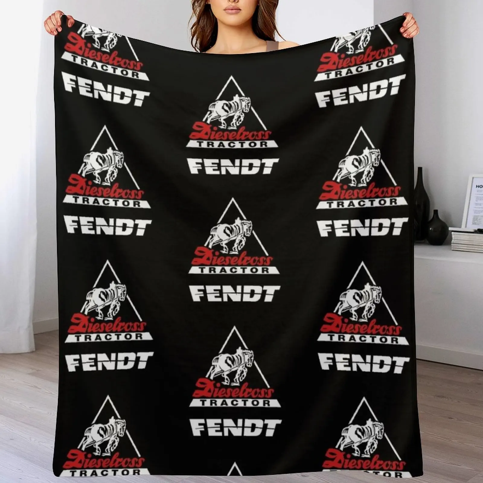 

Amazing Fendt Dieselross tractor design Throw Blanket Soft Warm Blanket Gift for Grandparents