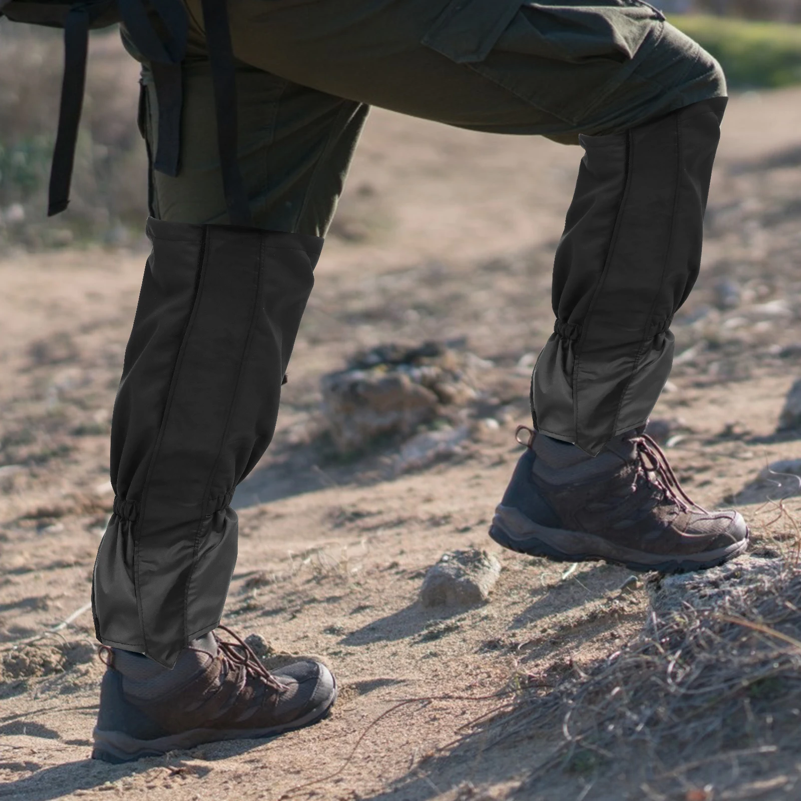 

Anti-sand Footmuffs Walking Snow Gaiters Outdoor Sports Leg Boot Breathable with Strap Adjustable Sleeve Hiking Cover Legging