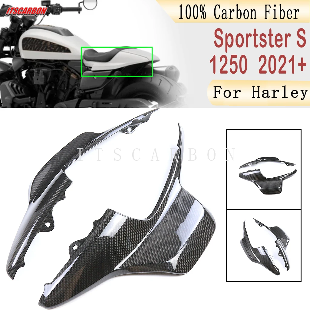 

For Harley Sportster S RH 1250 1250S 2021 2022 2023 Tail Passenger Seat Side Panels Cover Fairing Kits Motorcycle Carbon FIber