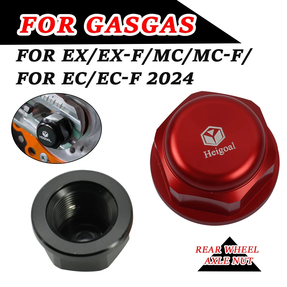 

Motorcycle Accessories Rear Wheel Lock Nut Bolt Axle Block Cocer For GasGas EX EX-F MC MC-F EC EC-F 125 250 300 350 450 2024
