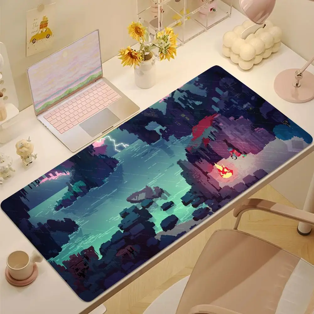 

Pixel game world Mouse Pad Tablet mouse Pad Laptop xl desktop mouse pad, cute HD Rainbow Gaming keyboard pad, csgo Player, 90x40