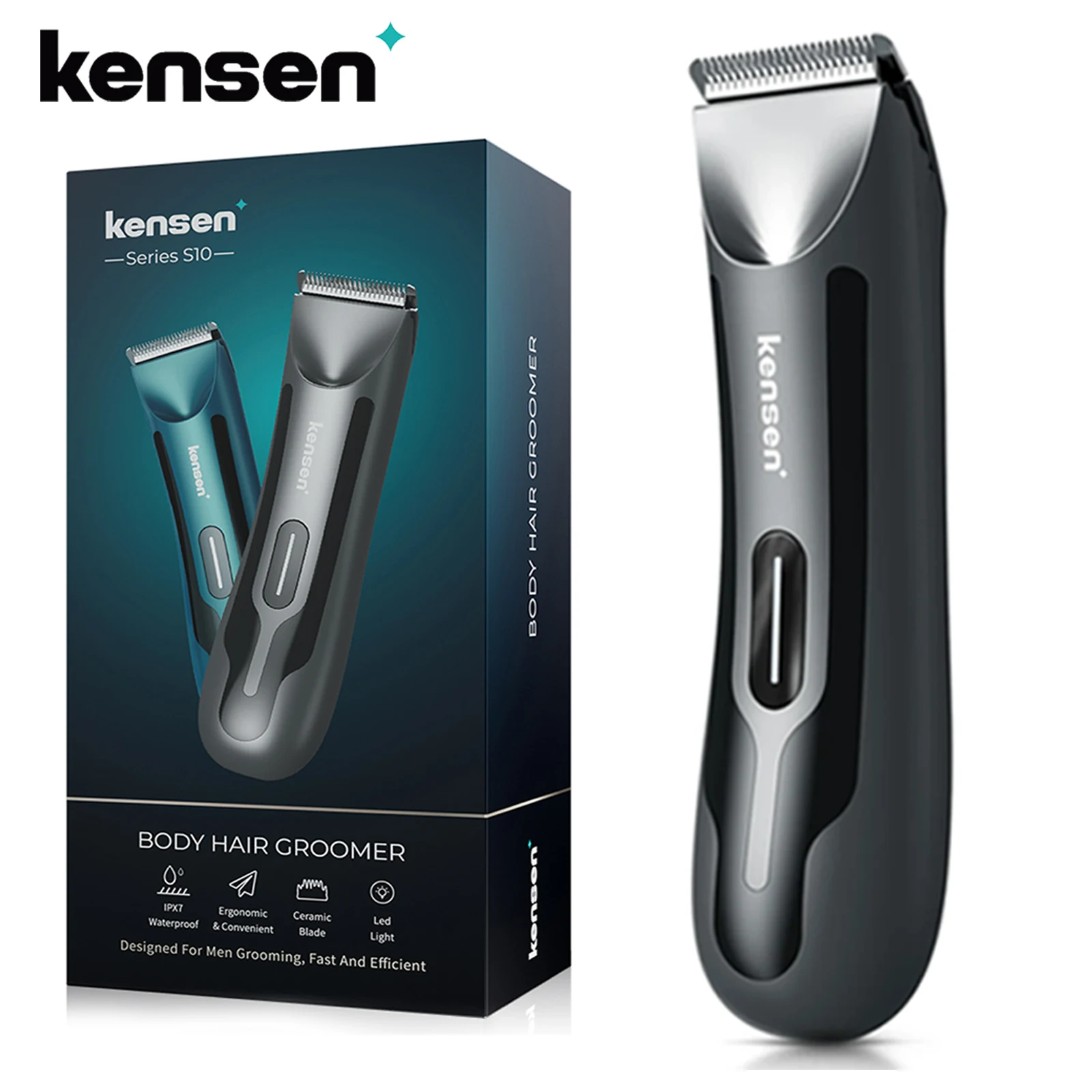 

Kensen S10 мужской электрический триммер для волос в паху, триммер для волос на лобке, машинка для стрижки тела для мужчин, бикини, USB перезаряжаемая бритва