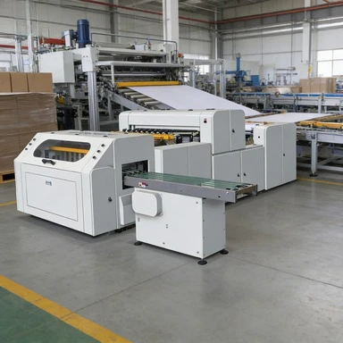 Precision Spiral Knife Cross Cutter for Thick Cardboard/Paperboard Processing view 5
