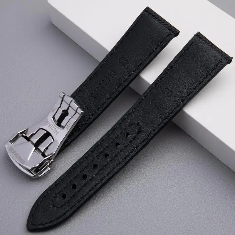 PCAVO 20/22mm Canvas Nylon Leather Watch Band For Omega Strap Seamaster Speedmaster 300 AT150 Snoopy 310 Steel Buckle Bracelet