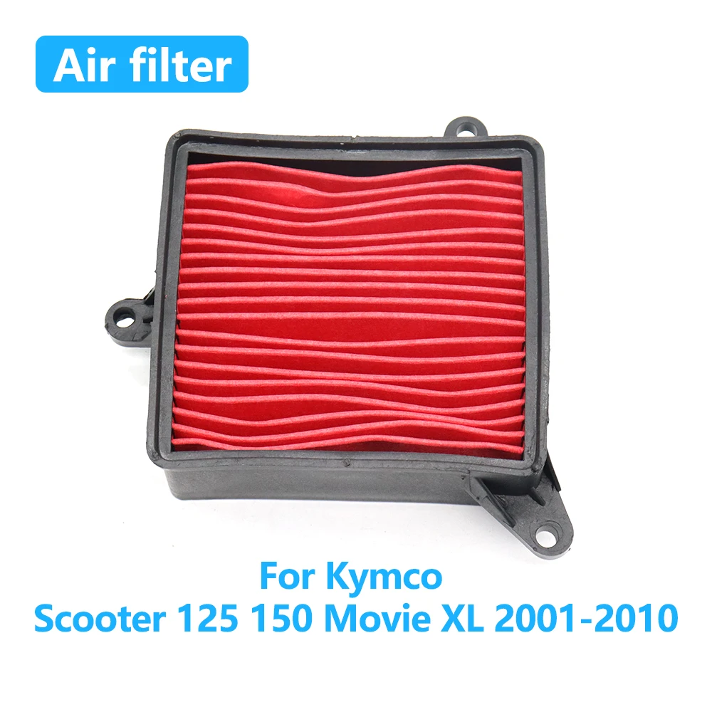 

Motorcycle High Flow Air Filter For Kymco Scooter 125 150 Movie XL 2001-2010 2009 2008 2007 2006 Intake Cleaner Accessories