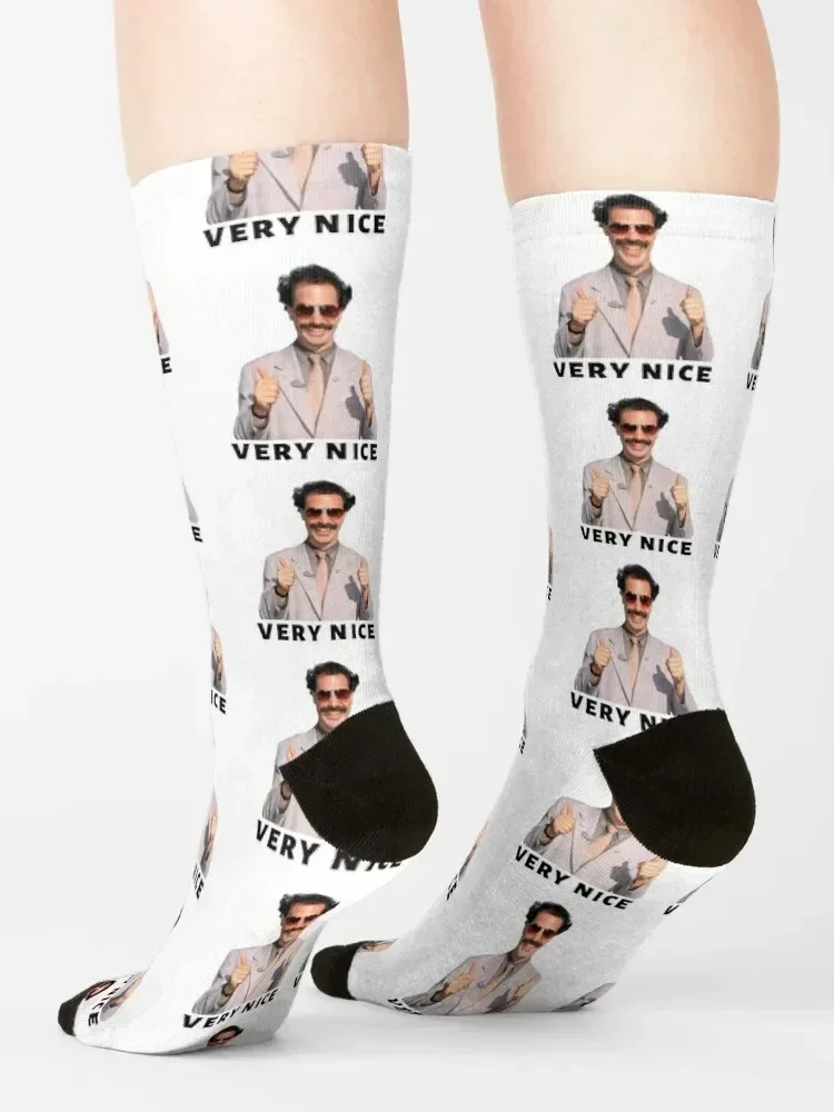 Borat Very Nice Socks kids luxury Wholesale Stockings compression Socks Men Women's