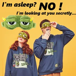 3D Sad Frog Sleep Eye Mask Sleeping Eyeshade Cover Shade Eye Patch Women Men Children Soft Portable Blindfold Travel Eyepatch