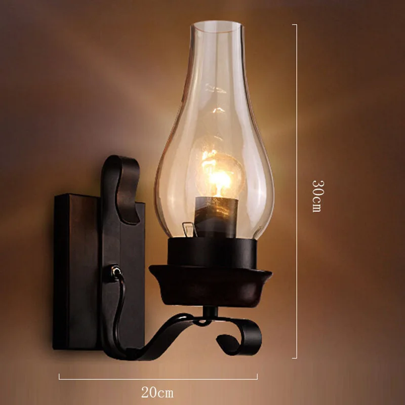 Industrial Retro Wall Lamp Vintage Wall Light Rustic Interior Lighting E27