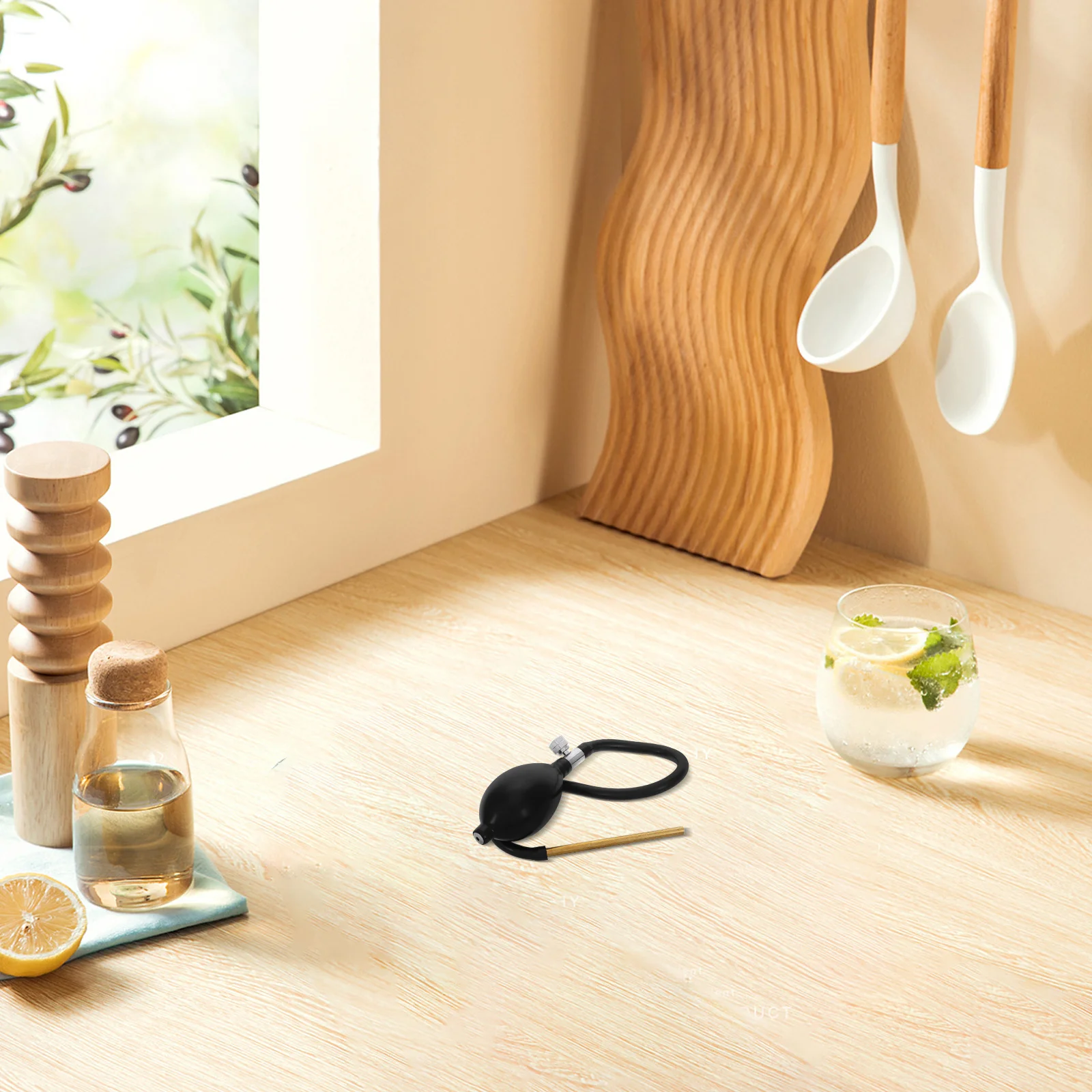 

Sugar Art Blowing Tool Manual Sugar Pump for Creative Candy Art Baking Supplies Copper Tube Rubber Bulb