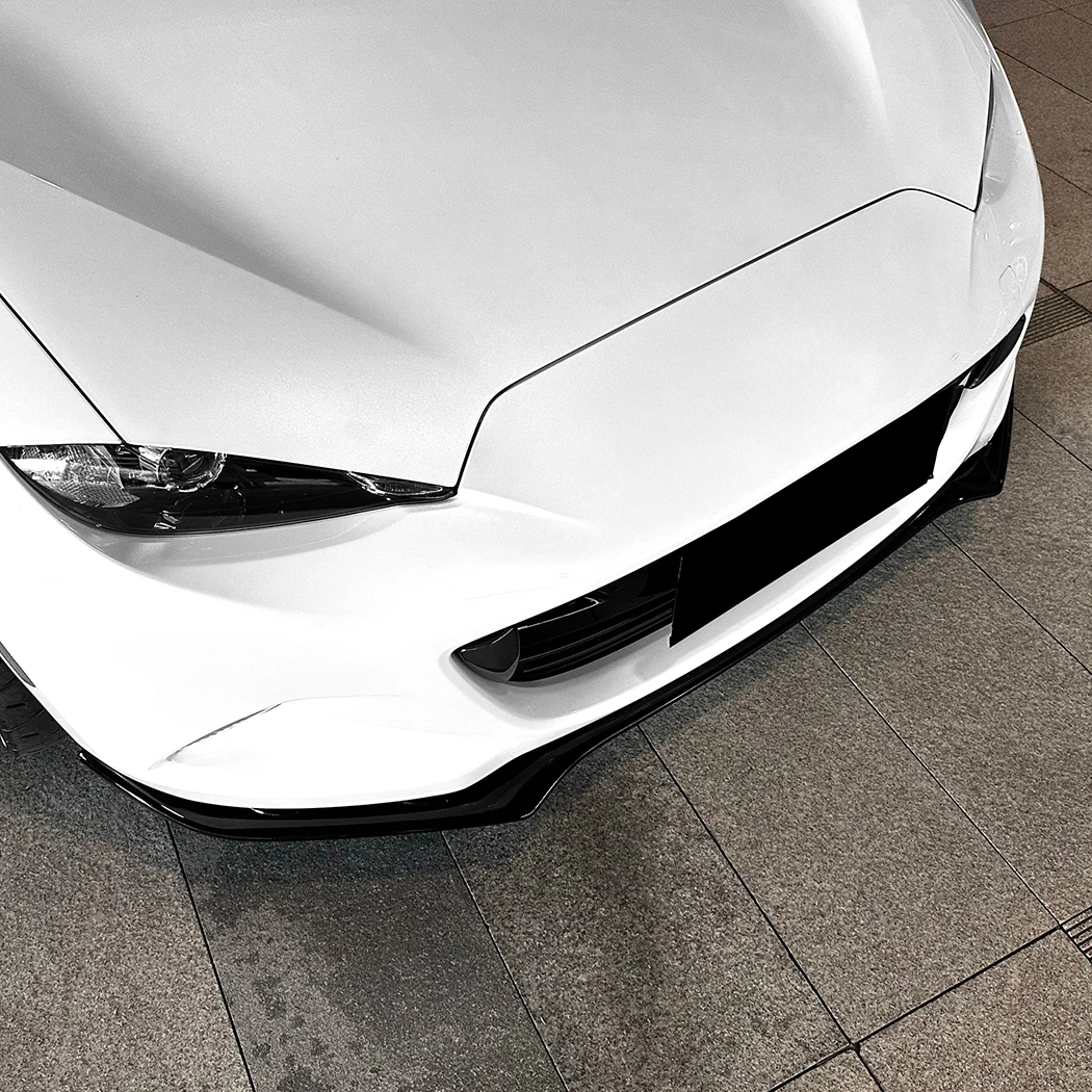 Mazda MX-5 MX5 Miata ND 2016-2025 2 도어 하부 스플리터 프로텍터 키트 외부 액세서리 용 앞 범퍼 스포일러 립 썸네일 6