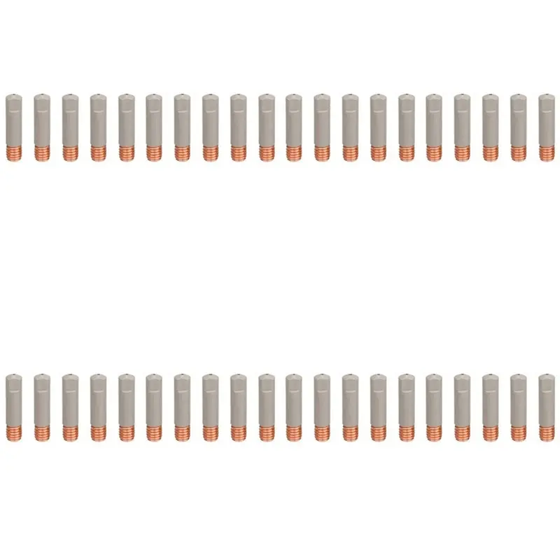 

Наконечники для сварочных сопел A63K-40Pcs MB15AK с защитным покрытием, газовые сопла M6, 0,8 мм, запчасти для MIG-сварки