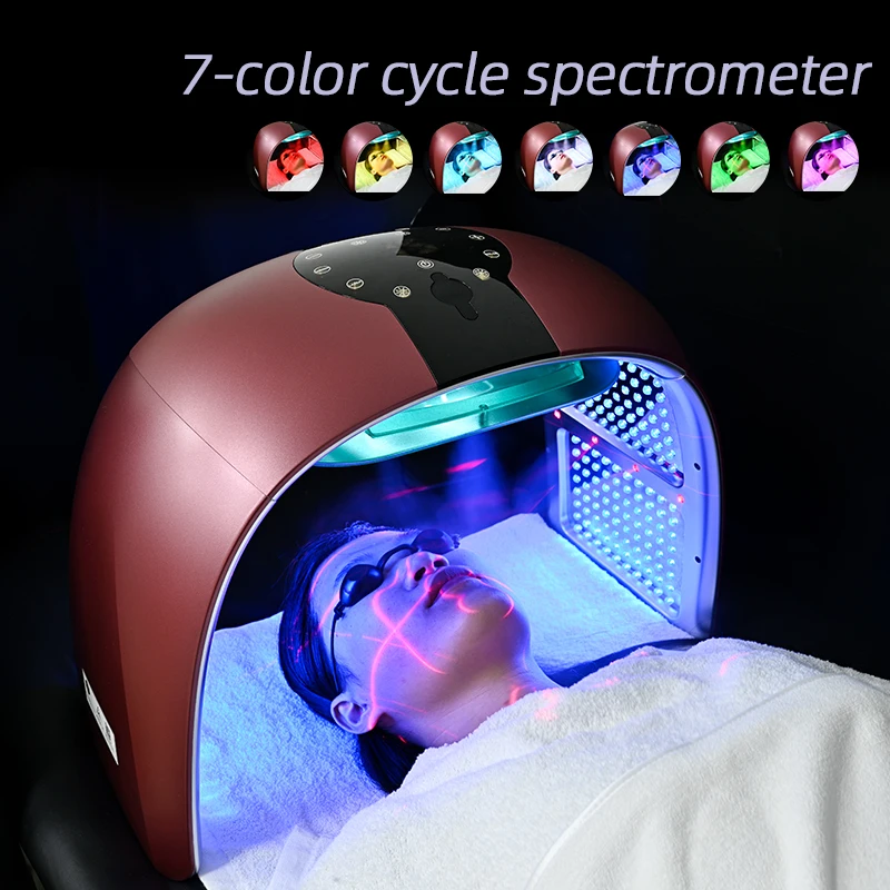 New LED Face Mask Equipment 7 In 1 Color Face SPA Facial Device Skin Rejuvenation Light Facial Body Beauty Machine For Skin Care