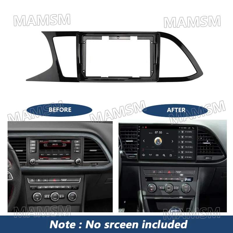 9 inch 2 Din Radio Frame For Seat Leon 3 2012-2020 Car Player DVD Dashboard Audio Panel Mount Installation Fascia Frame