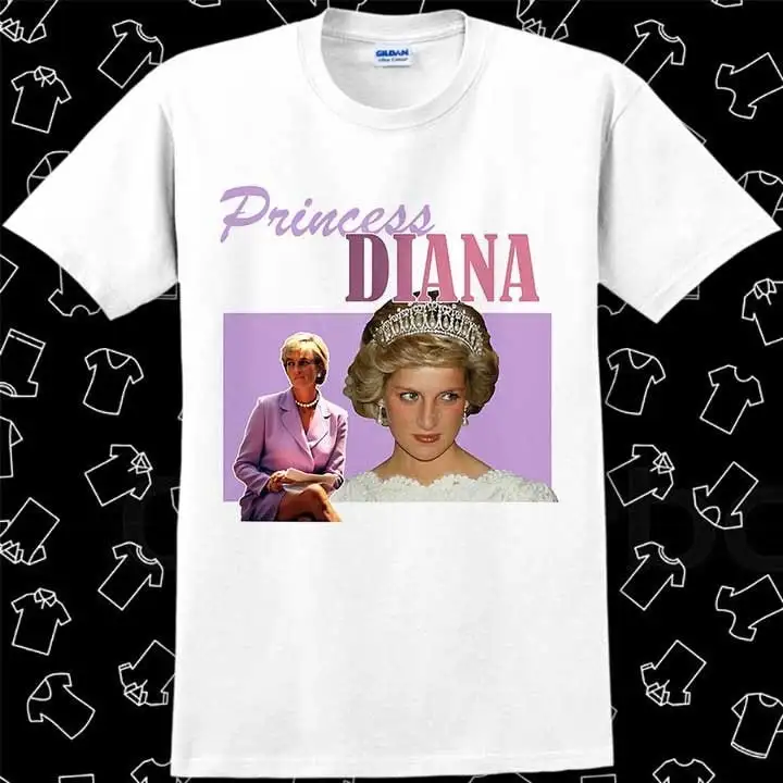 Princess Diana Wales T Shirt Meme Funny Vintage Style Gamer Cult Movie Music Top Adult R729