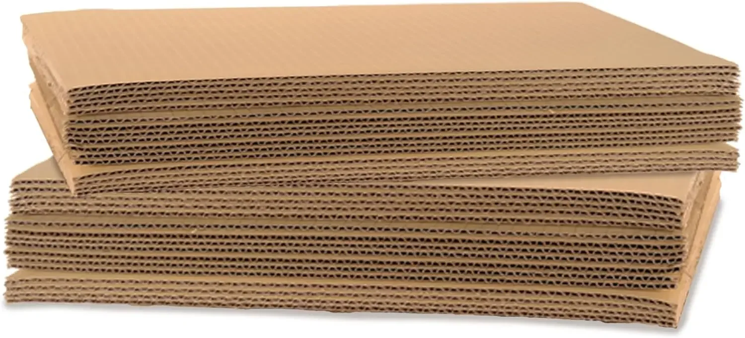 Corrugated Cardboard Sheets LP Insert Pads,Brown, Frame Backing,DIY Projects,Arts and Crafts,Dividers,Mailing,Packing Protection