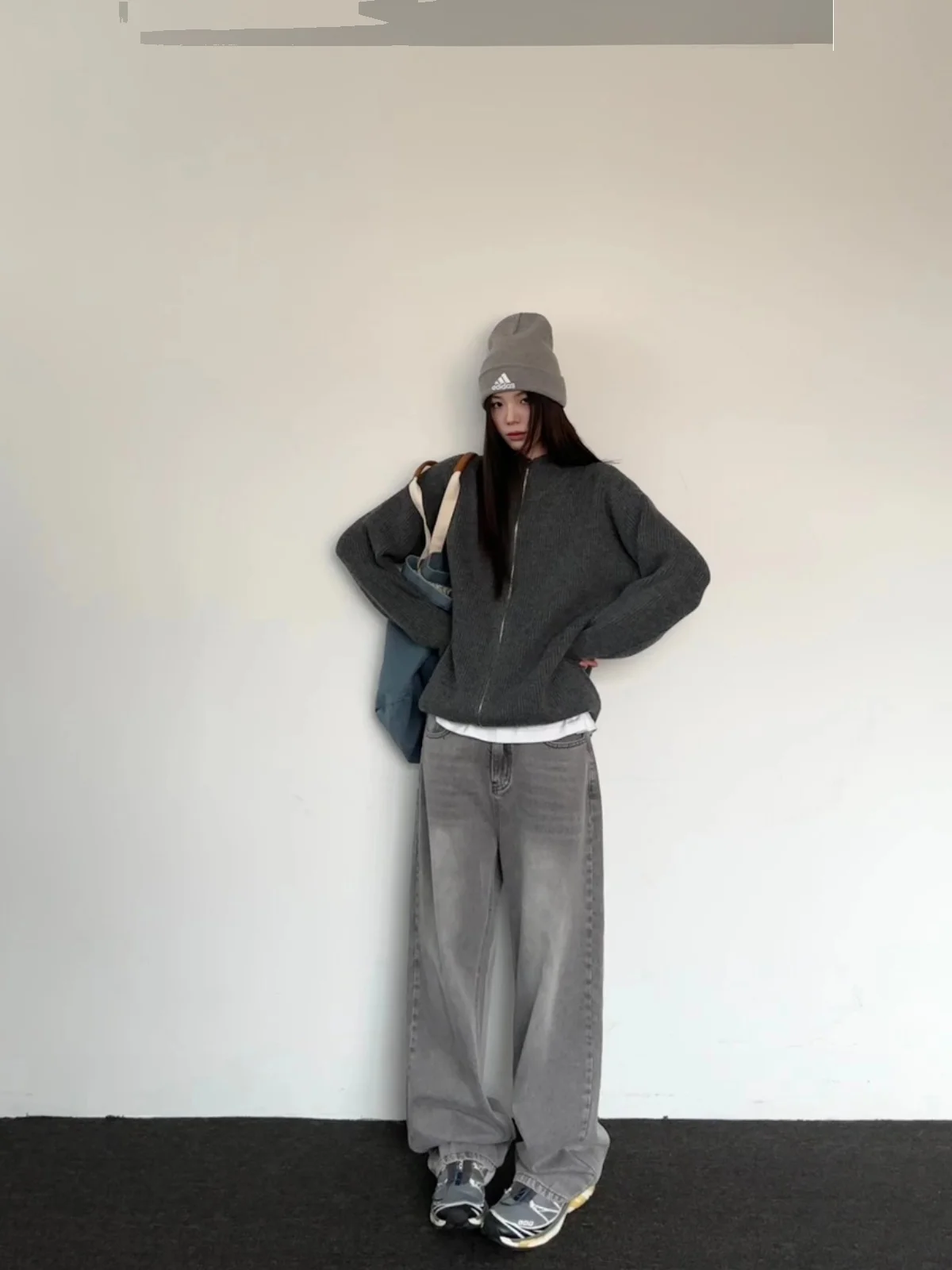 

XXDIRLY винтажные широкие брюки, свободные повседневные американские прямые джинсы с завязками, женские Ins Sle, осенняя коллекция