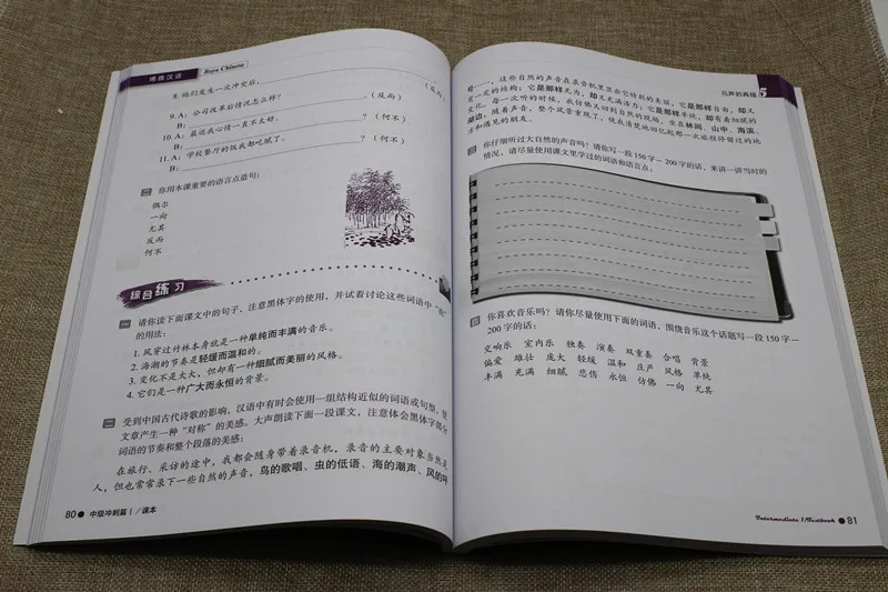 Boya Chinese: Intermediate Sprints Volume 1 Aprenda chinês livro digitalizar código QR para ouvir