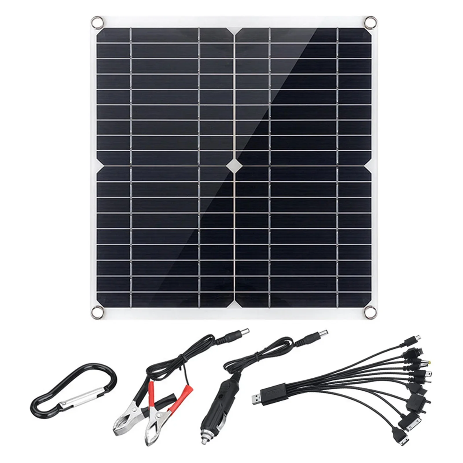 

Camping Hiking Mountaineering 360x330x3MM 50W Black Solar Panel With Dual Usb Ports Home Improvement Brand New